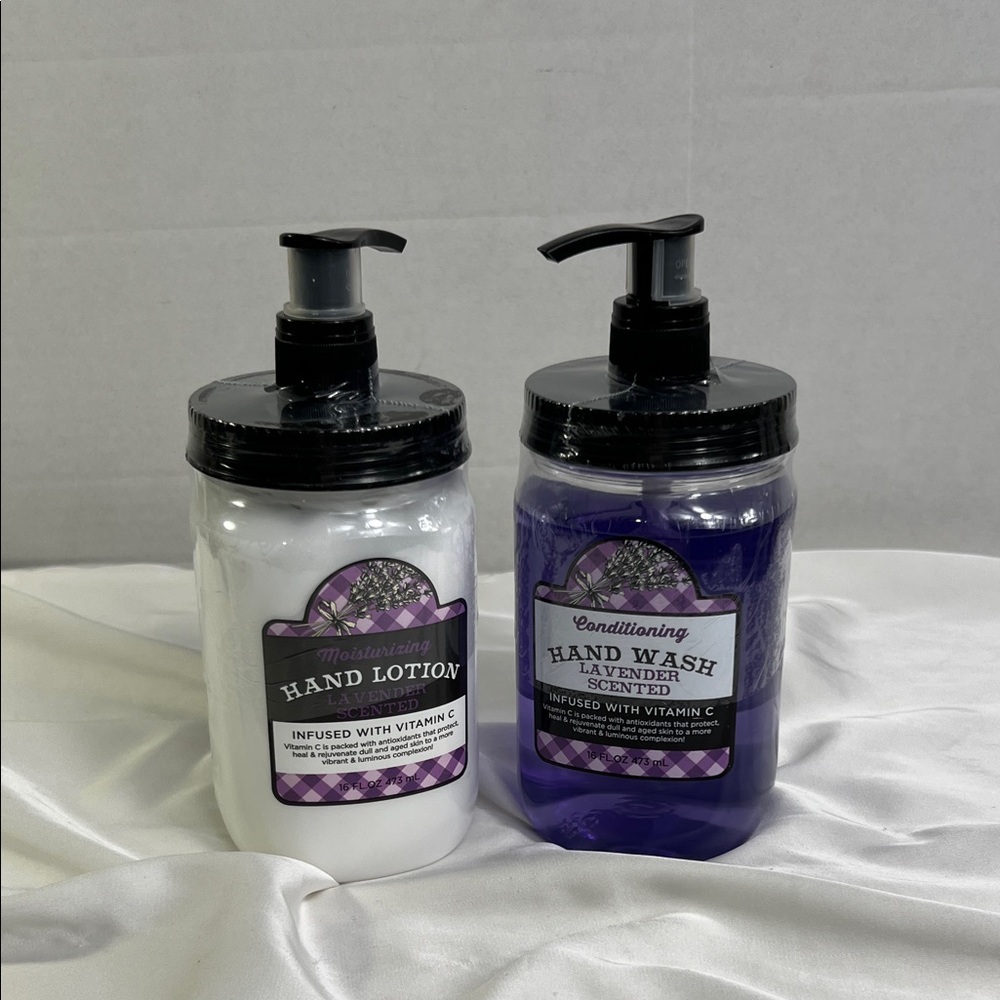 Lavender Scented Hand Lotion & Hand Wash Gift Set Moisturizing & Conditioning